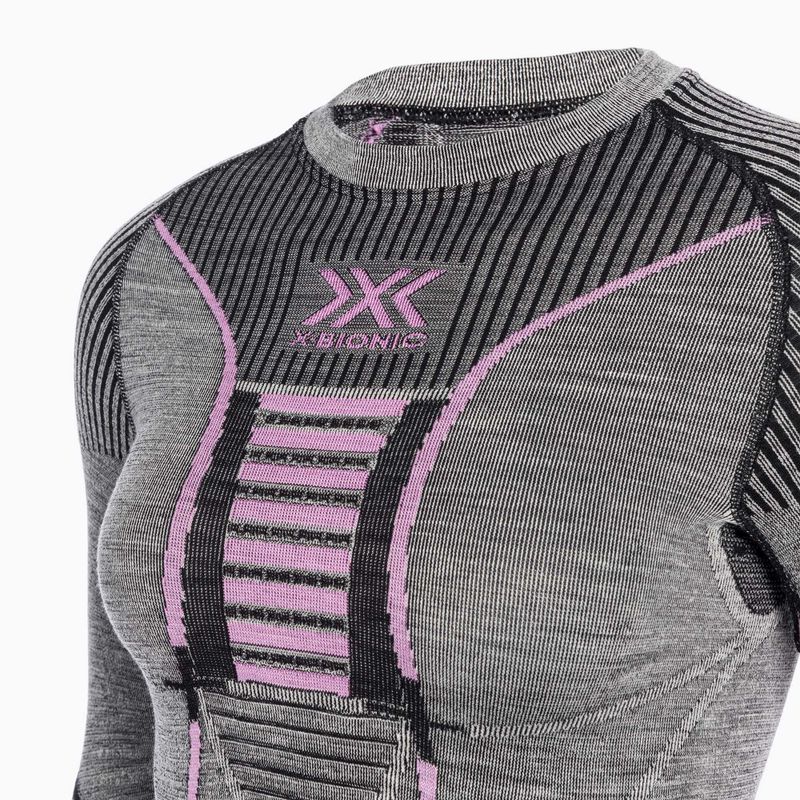 Damen Thermoaktivshirt X-Bionic Merino black/grey/magnolia 3