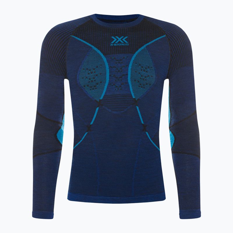 Herren Thermoaktivshirt X-Bionic Merino dark ocean/sky blue 2