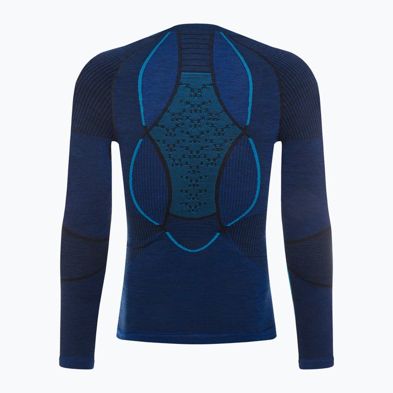 Herren Thermoaktivshirt X-Bionic Merino dark ocean/sky blue 3