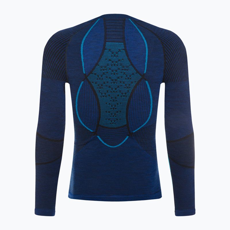 Herren X-Bionic Merino Thermo-Sweatshirt dunkel ozean/himmelblau 3