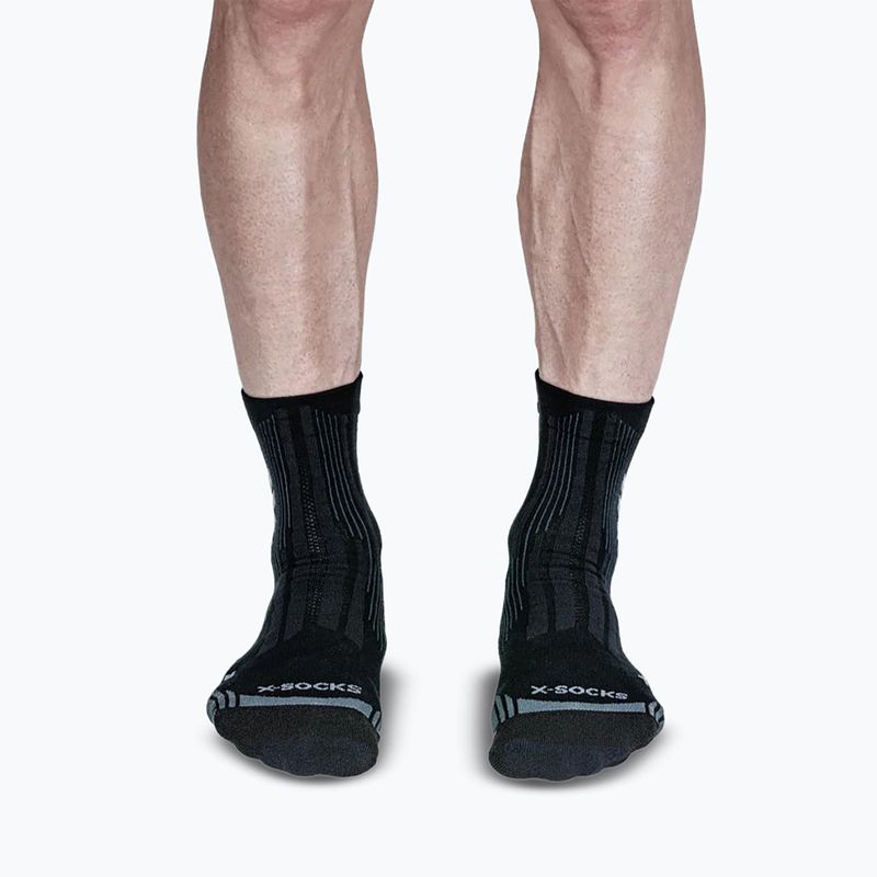 Socken X-Socks Hike Perform Natural Ankle anthracite/turquoise 2