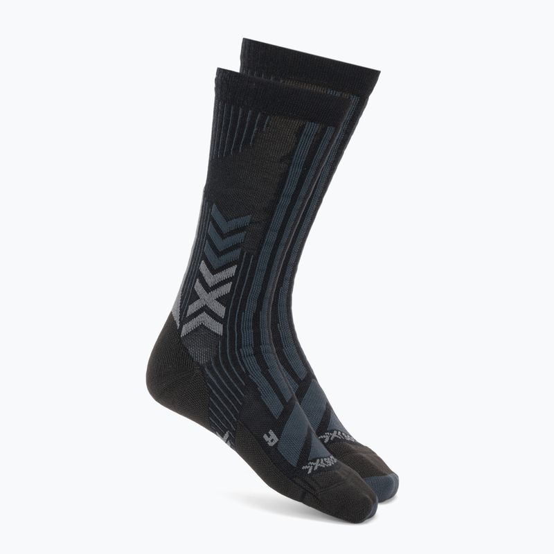 Herren-Socken X-Socks Trekking Perform Merino Crew black/charcoal