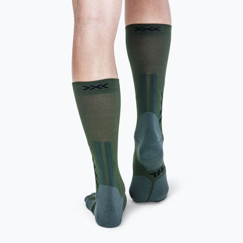 Socken X-Socks Hike Discover Crew green/black 3