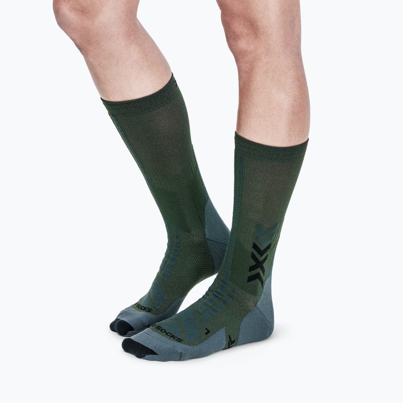 Socken X-Socks Hike Discover Crew green/black 4