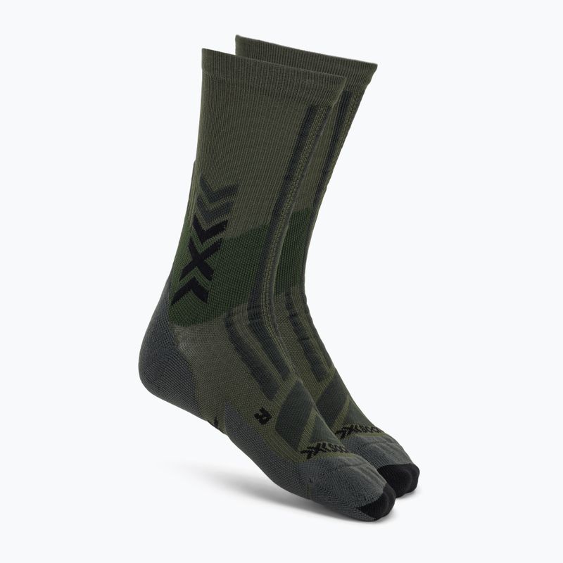 Socken X-Socks Hike Discover Crew green/black