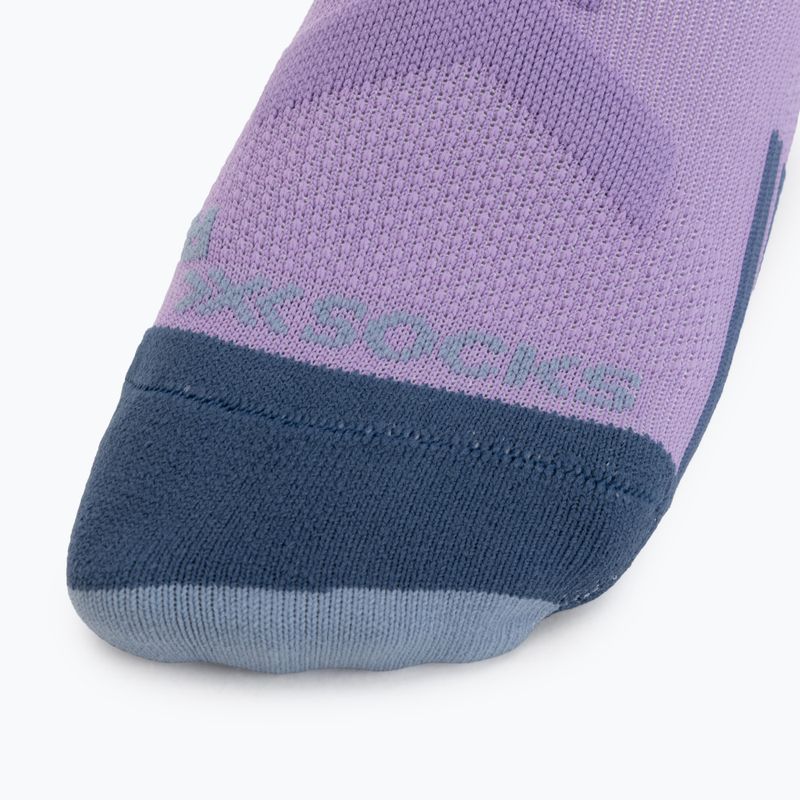 Laufsocken Damen X-Socks Trailrun Discover Crew orchid/sunset blue 3