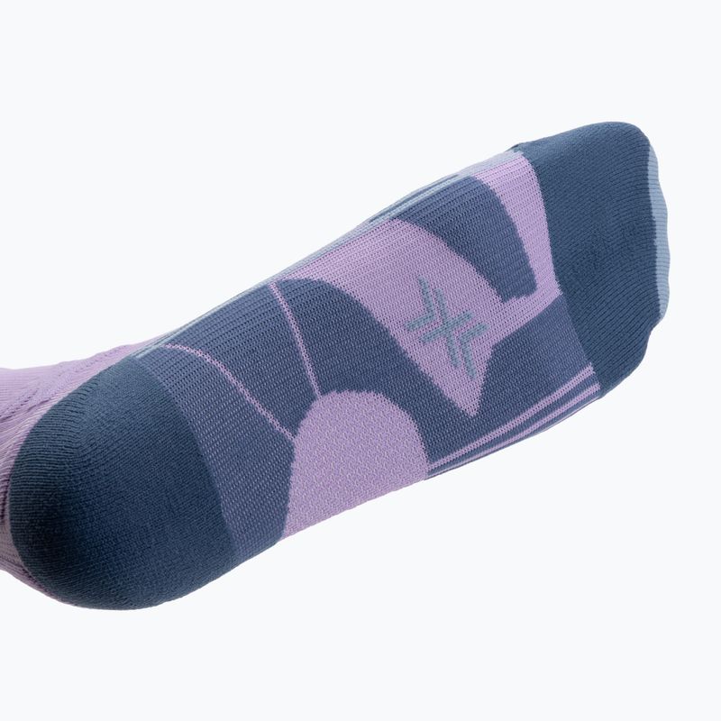 Laufsocken Damen X-Socks Trailrun Discover Crew orchid/sunset blue 4