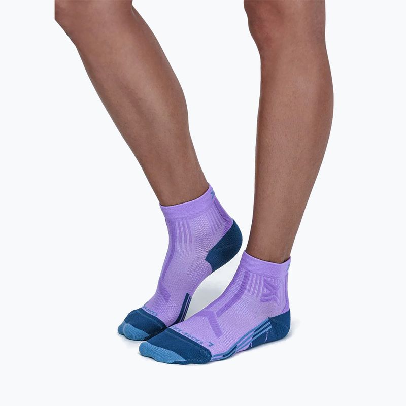 Women's X-Socks Trailrun Discover Knöchelsocken orchidee/sunset blau