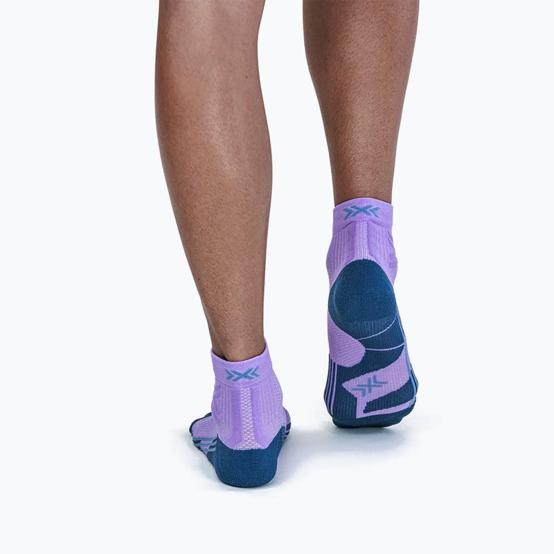 Women's X-Socks Trailrun Discover Knöchelsocken orchidee/sunset blau