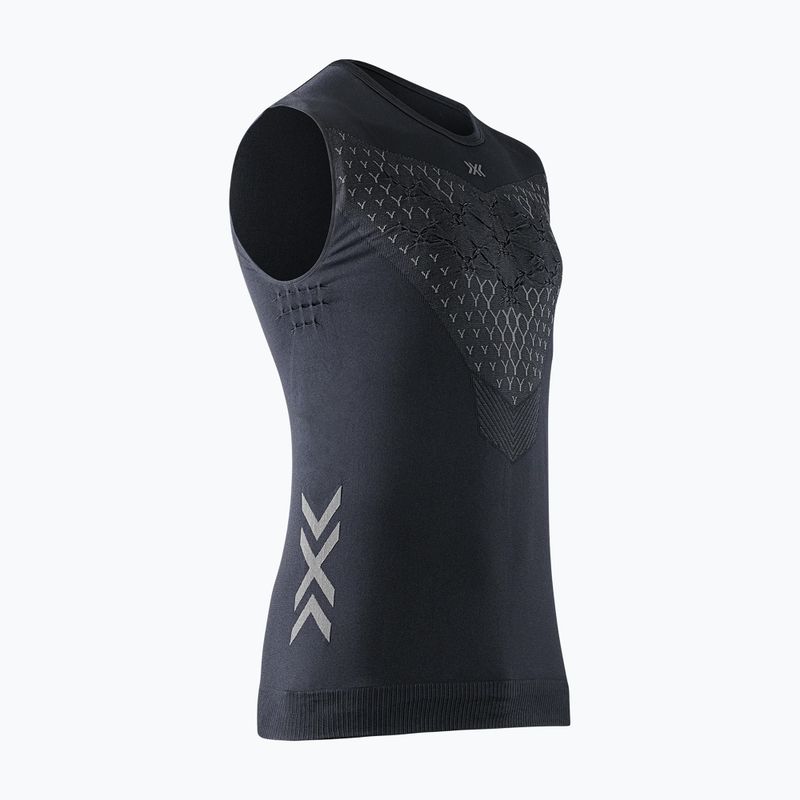 Herren-Laufshirt X-Bionic Twyce Run Singlet schwarz/anthrazit