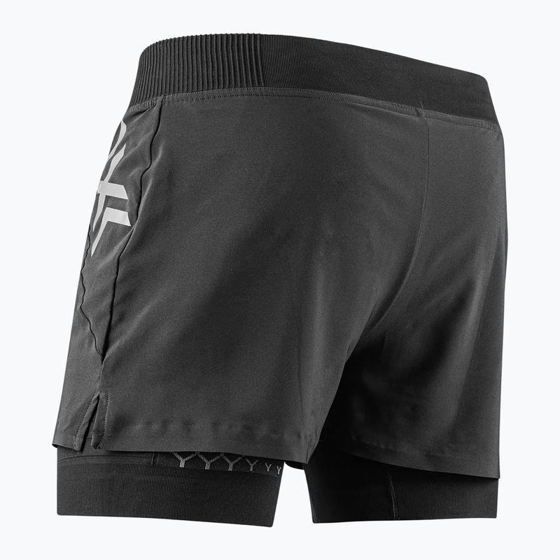 Men's X-Bionic Twyce Race 2in1 Laufshorts schwarz/kohle 3