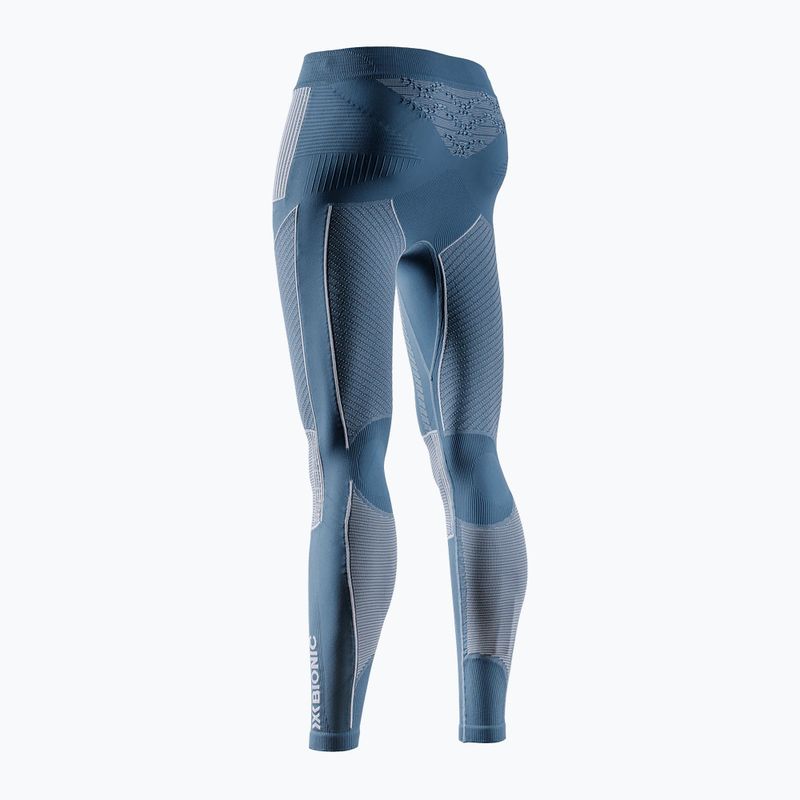 Damen-Thermo-Leggings X-Bionic Energy Accumulator 4.0 mineralblau / arktisch-weiß 2