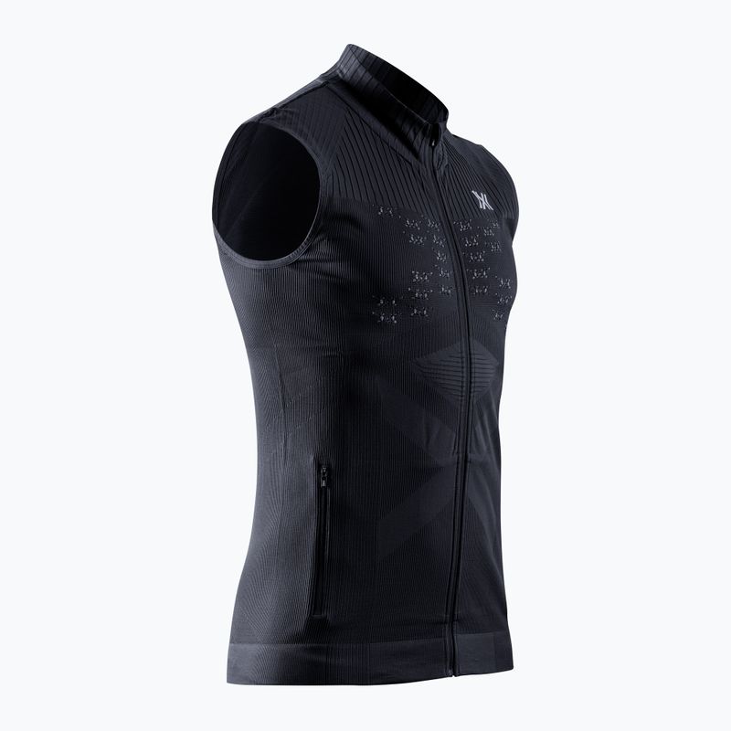 Men's X-Bionic Energy Sleeveless Accumulator Light Full Zip schwarz/hellgrau