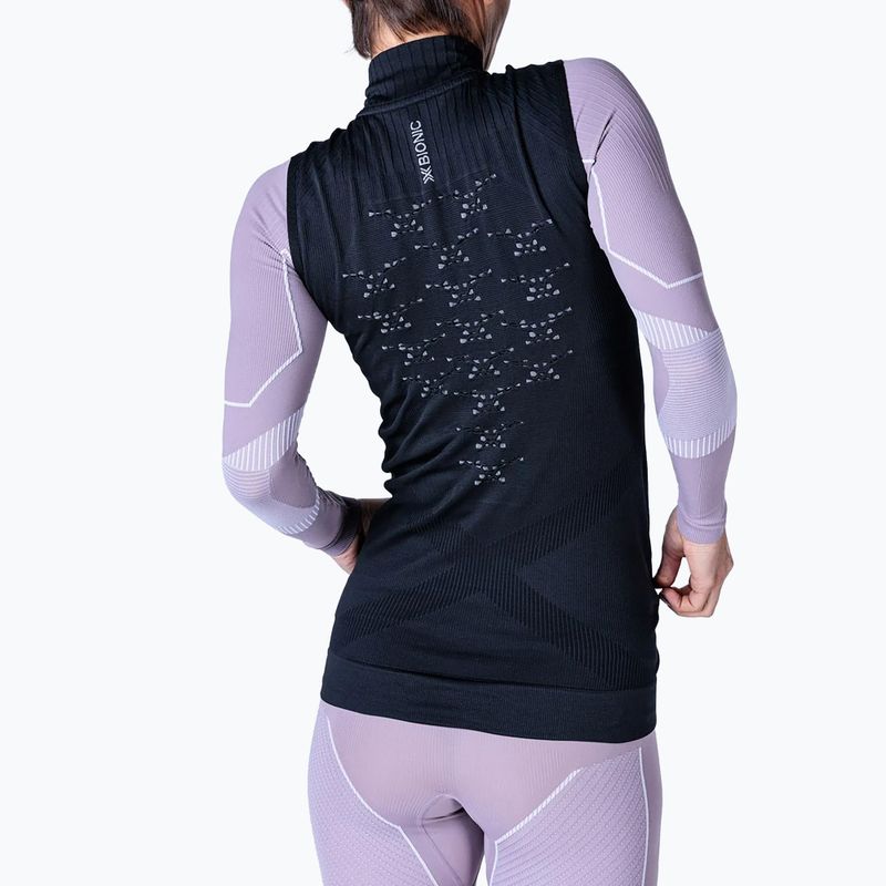 Women's X-Bionic Energy Accumulator Light Full Zip schwarz/hellgrau ärmelloses Top 2