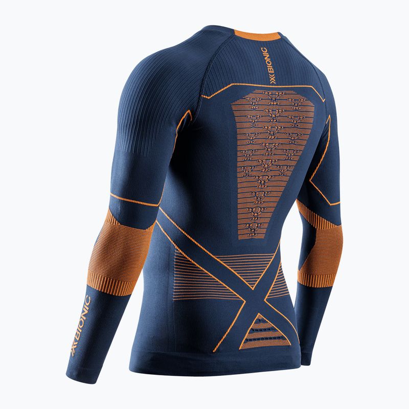 Thermo-Longsleeve Herren X-Bionic Energy Accumulator Light Shirt marine / orange 2