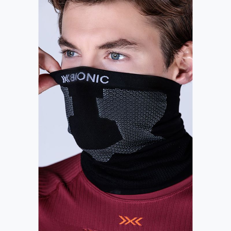 X-Bionic Neckwarmer x schwarz/grauer Snood 5