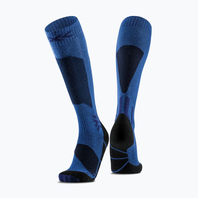 X-Socks Ski Discover Otc blaue Blüte/Marine Skisocken