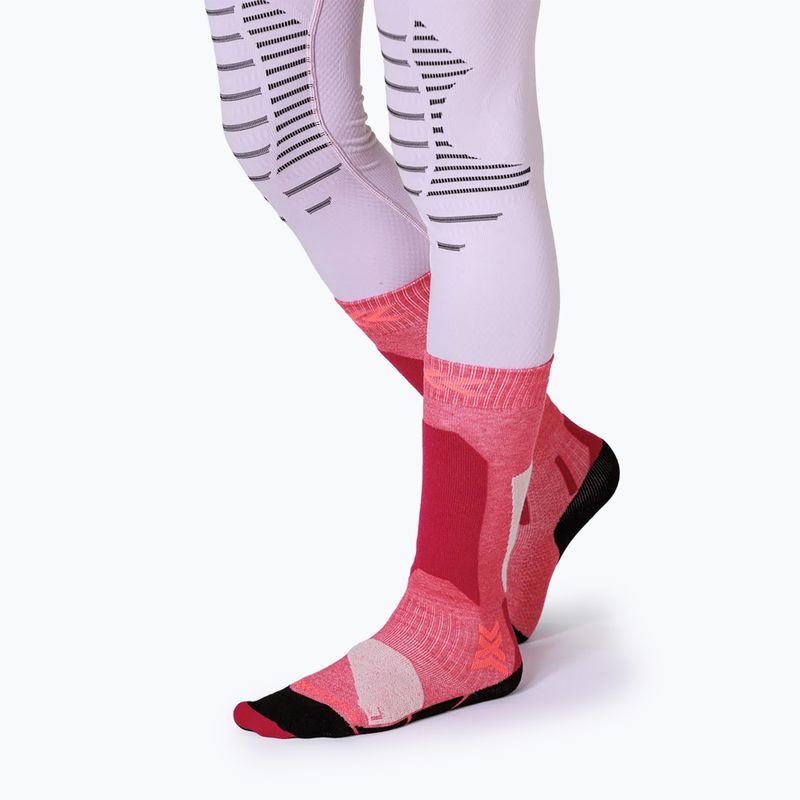 Kinderskisocken X-Socks Ski Discover Otc hellrosa/hellsand