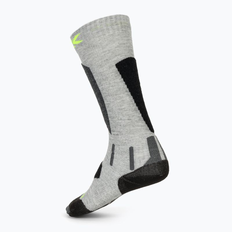 Skisocken Kinder X-Socks Ski Discover Otc rhino grey/canary 2