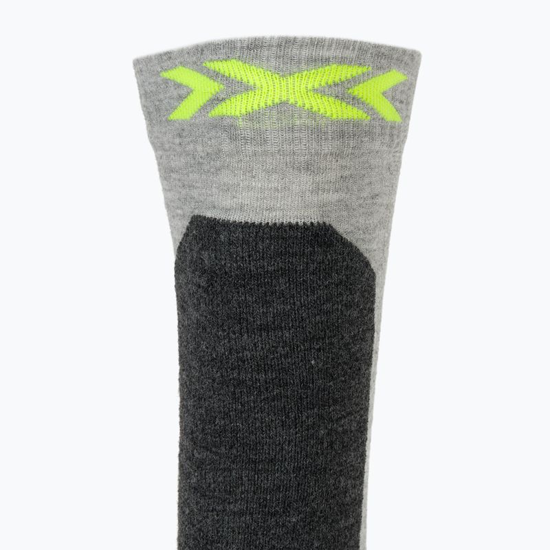 Skisocken Kinder X-Socks Ski Discover Otc rhino grey/canary 4