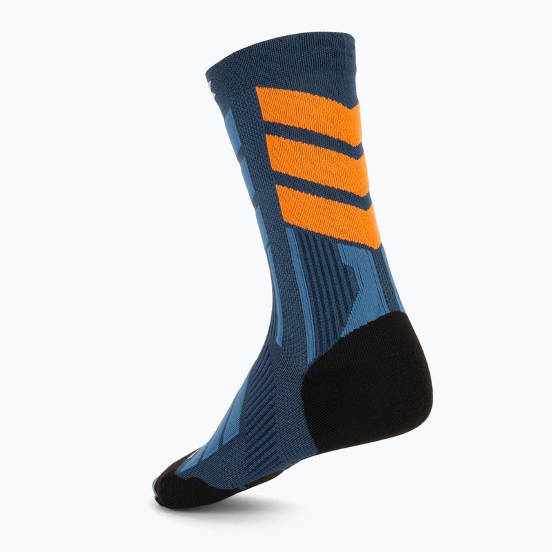 Skisocken X-Socks X-Country Perform Crew marine/orange 2