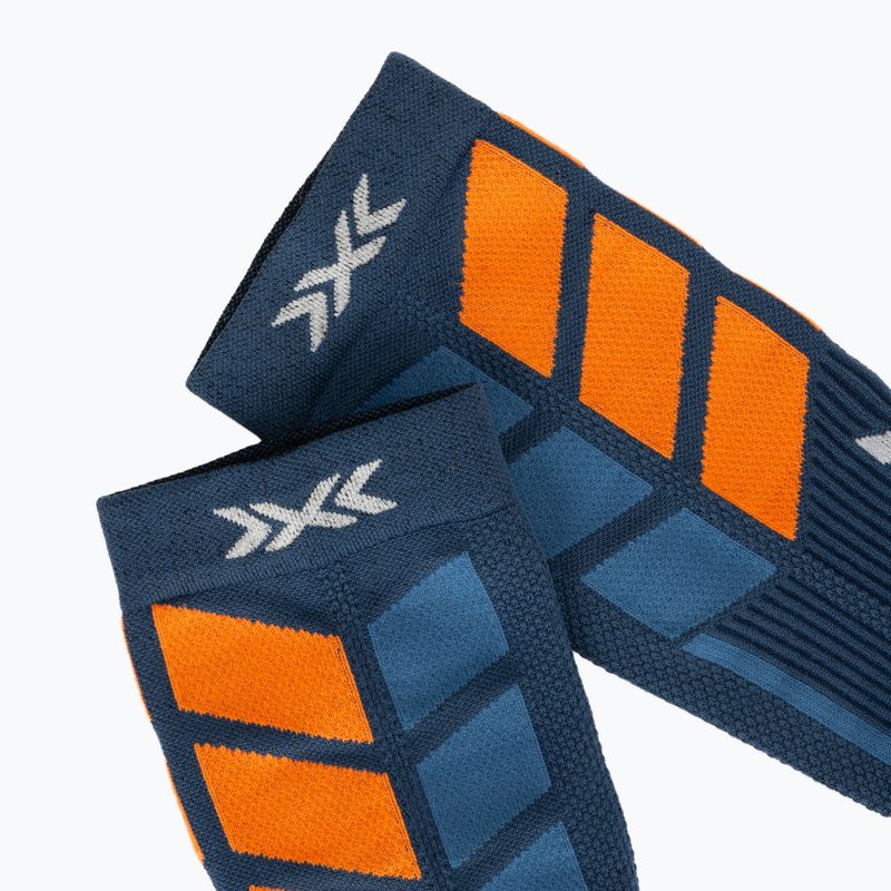Skisocken X-Socks X-Country Perform Crew marine/orange 3