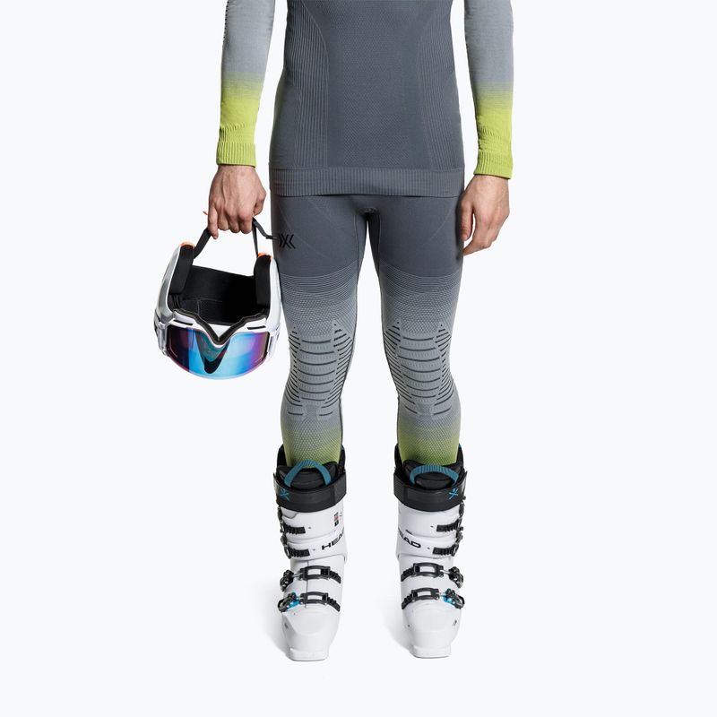 Thermoaktive Herrenhose X-Bionic Invent Fx rhino grey/light grey/canary 3