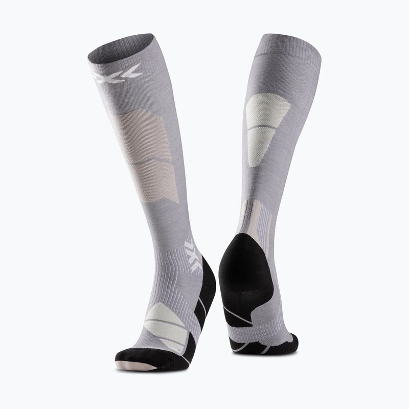 Skisocken X-Socks Ski Perform Merino Otc seal grey/light sand 6