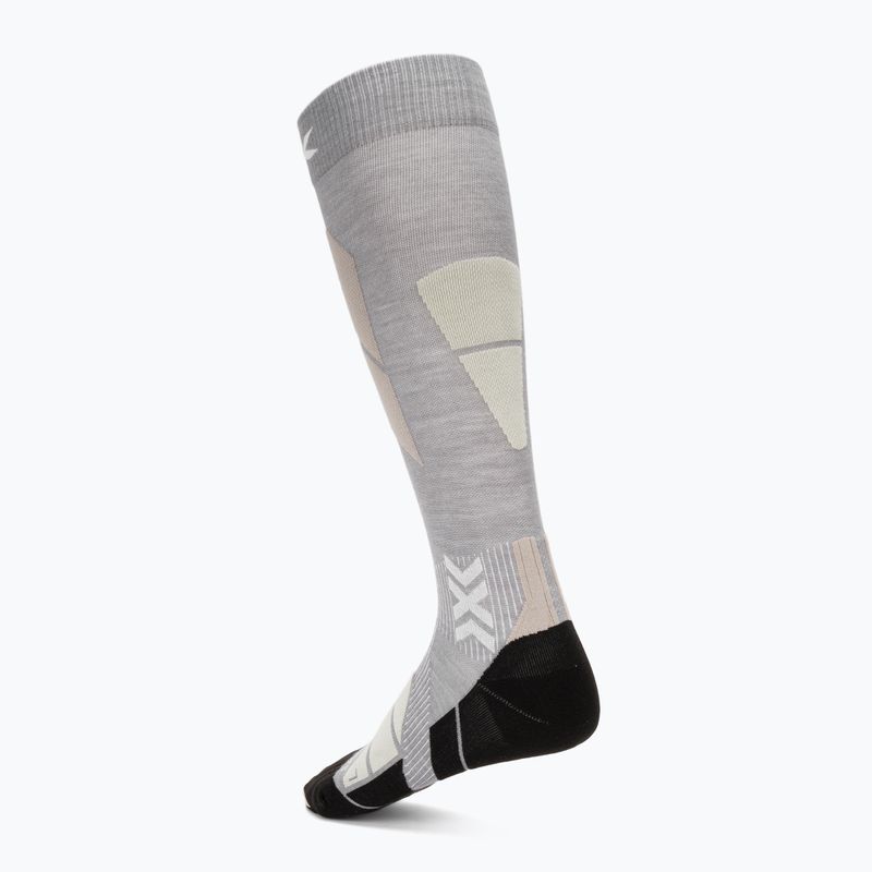 Skisocken X-Socks Ski Perform Merino Otc seal grey/light sand 2