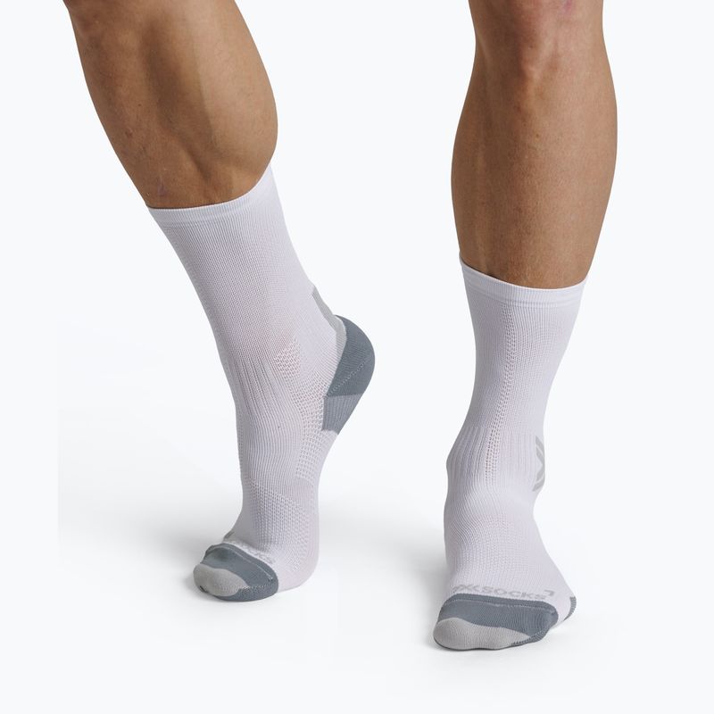 Socken X-Socks Run Discover Crew arctic white/pearl grey 2