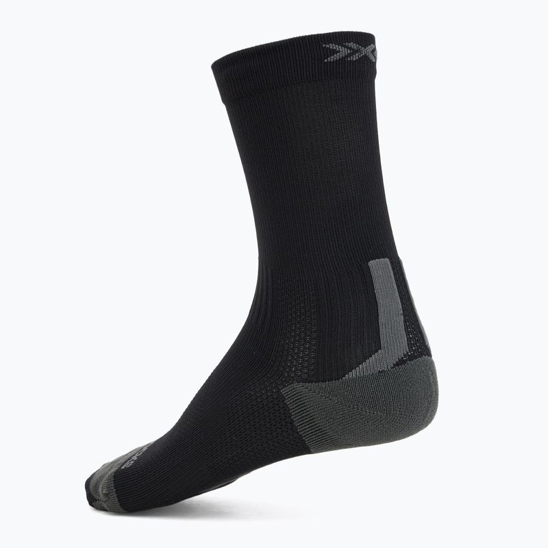 X-Socks Run Discover Crew schwarz/kohlefarbene Socken 2