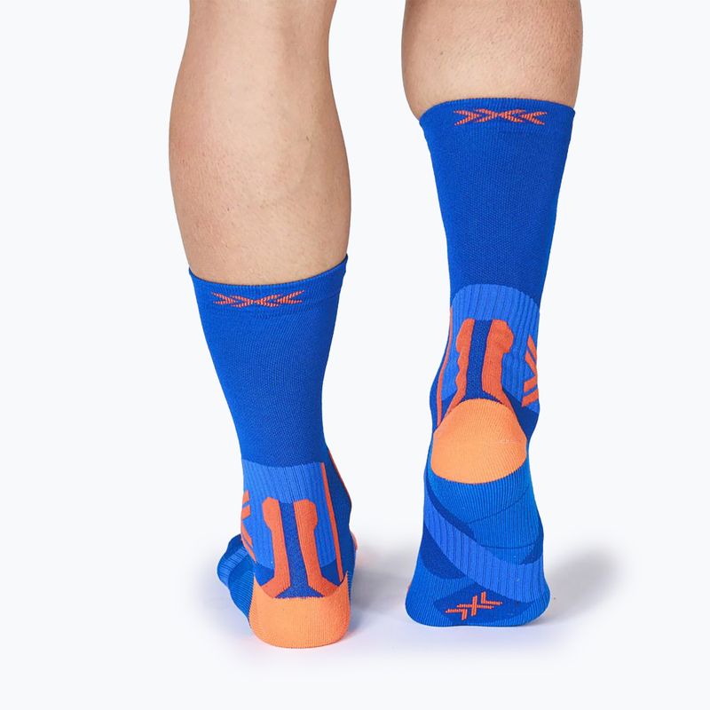 X-Socks Run Perform Warm Crew twyce blau/orange Socken 3