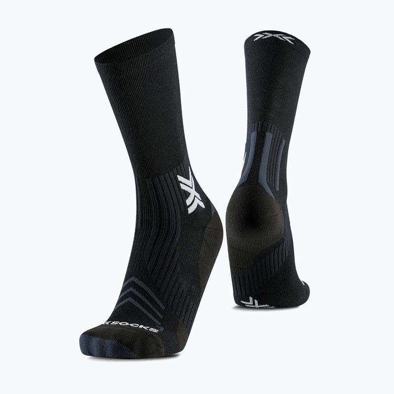 Socken X-Socks Run Expert Silk Merino Crew x black/light gray 4