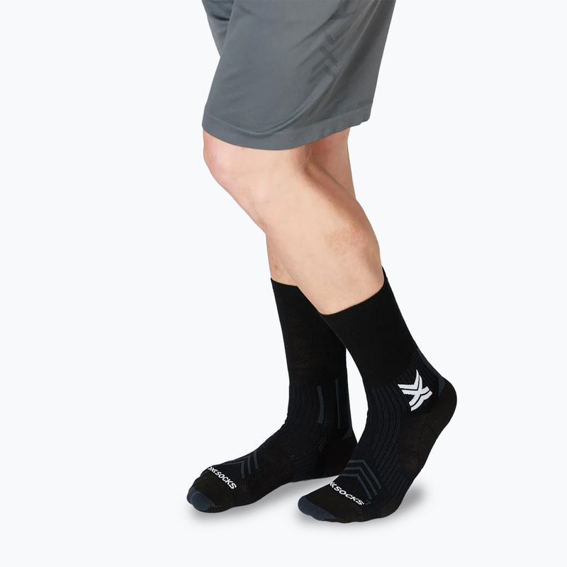 X-Socks Run Expert Silk Merino Crew x schwarz/hellgrau Socken 5