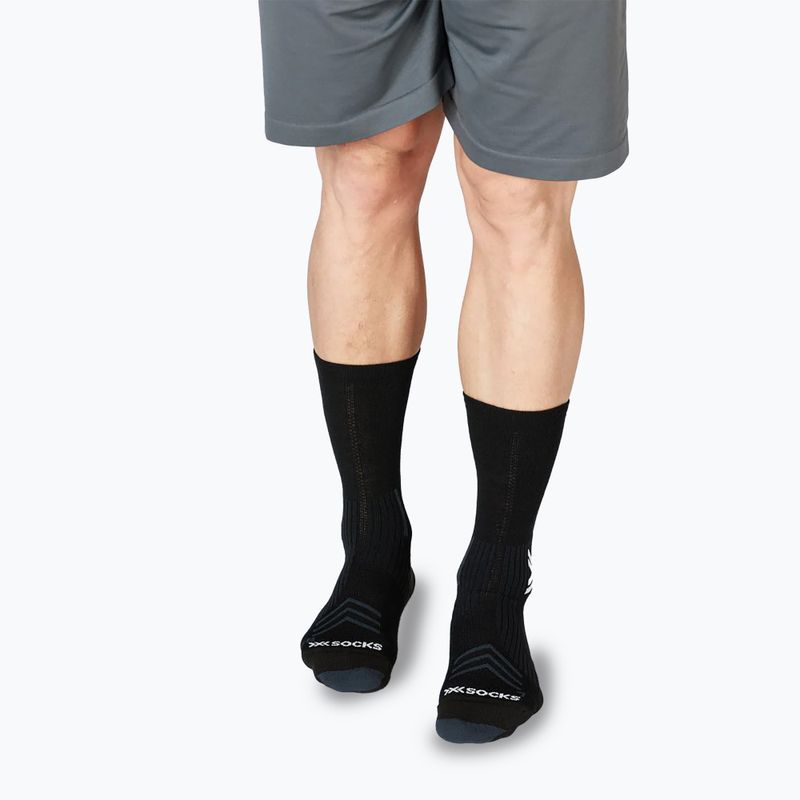 Socken X-Socks Run Expert Silk Merino Crew x black/light gray 6