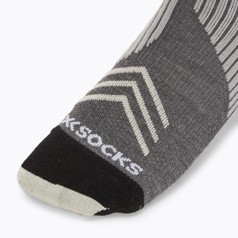 X-Socks Run Expert Silk Merino Crew Socken Dichtung grau/heller Sand