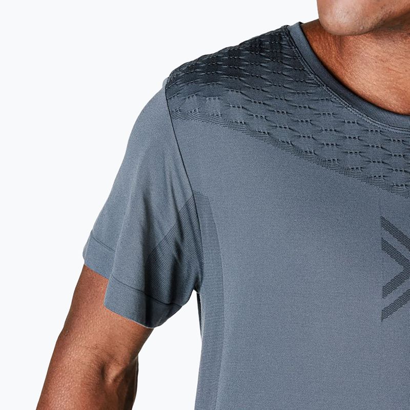 Men's X-Bionic X-Ential rhino grau Laufshirt 3