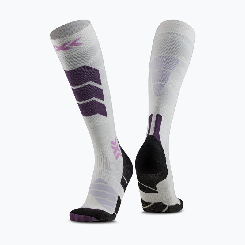 Skisocken X-Socks Ski Expert Silk Merino Otc white/lavender