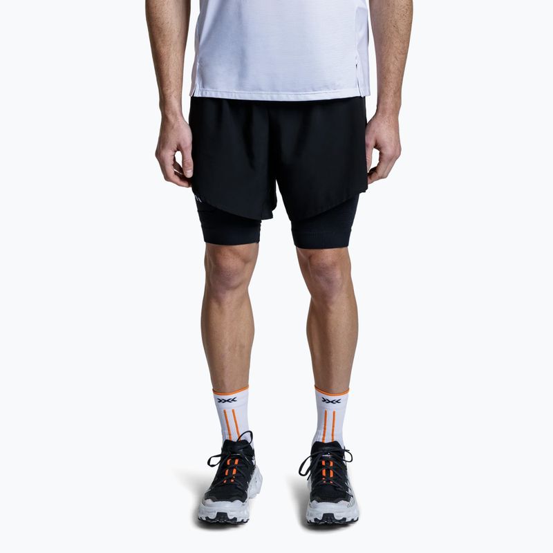 Men's X-Bionic Efektor 2in1 Laufshorts x schwarz/x schwarz