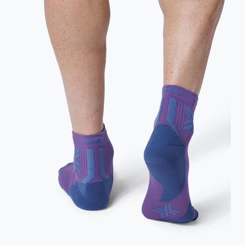 Socken X-Socks Run Discover Ankle neobergine/x schwarz 3