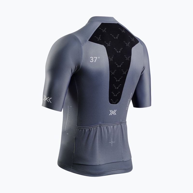 Herren-Fahrradtrikot X-Bionic Corefusion Ride Jersey rhino grey 8