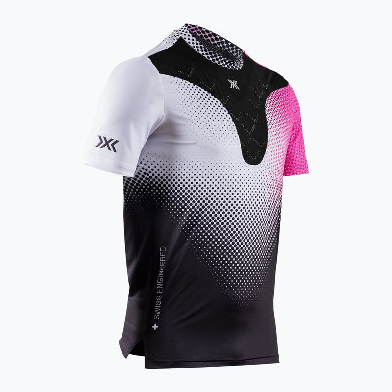 Herren X-Bionic Corefusion Lauf-T-Shirt dot fade/neo pink/weiß 2