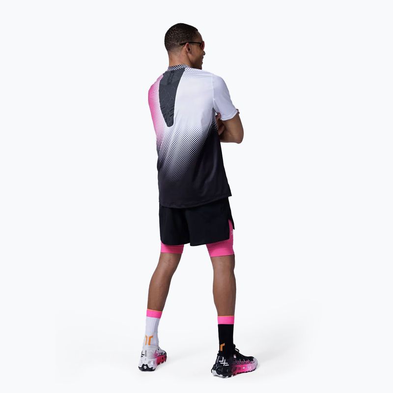 Herren X-Bionic Corefusion Lauf-T-Shirt dot fade/neo pink/weiß 5