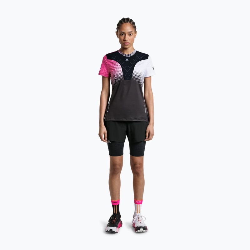 Damen-Laufshirt X-Bionic Corefusion Run dot fade/neo pink/white 2