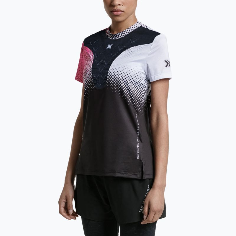 Damen-Laufshirt X-Bionic Corefusion Run dot fade/neo pink/white 3