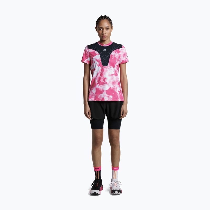Damen-Laufshirt X-Bionic Corefusion Run wolfpack/white/neo pink 2