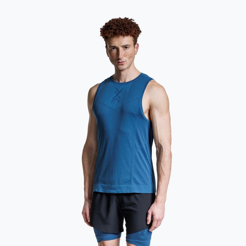 Herren-Laufshirt X-Bionic Xceed Run slate blue/marine 2