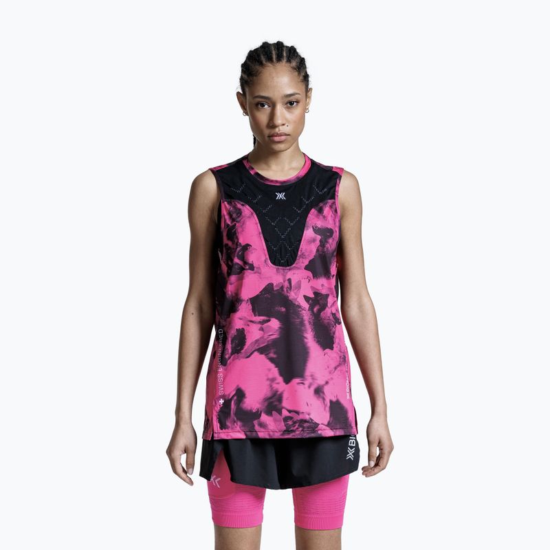 Laufshirt X-Bionic Corefusion Run Tank wolfpack/black/neo pink 3