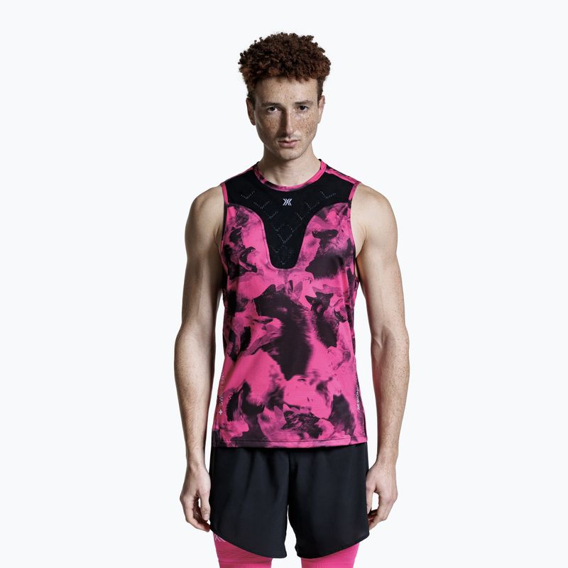Laufshirt X-Bionic Corefusion Run Tank wolfpack/black/neo pink 4