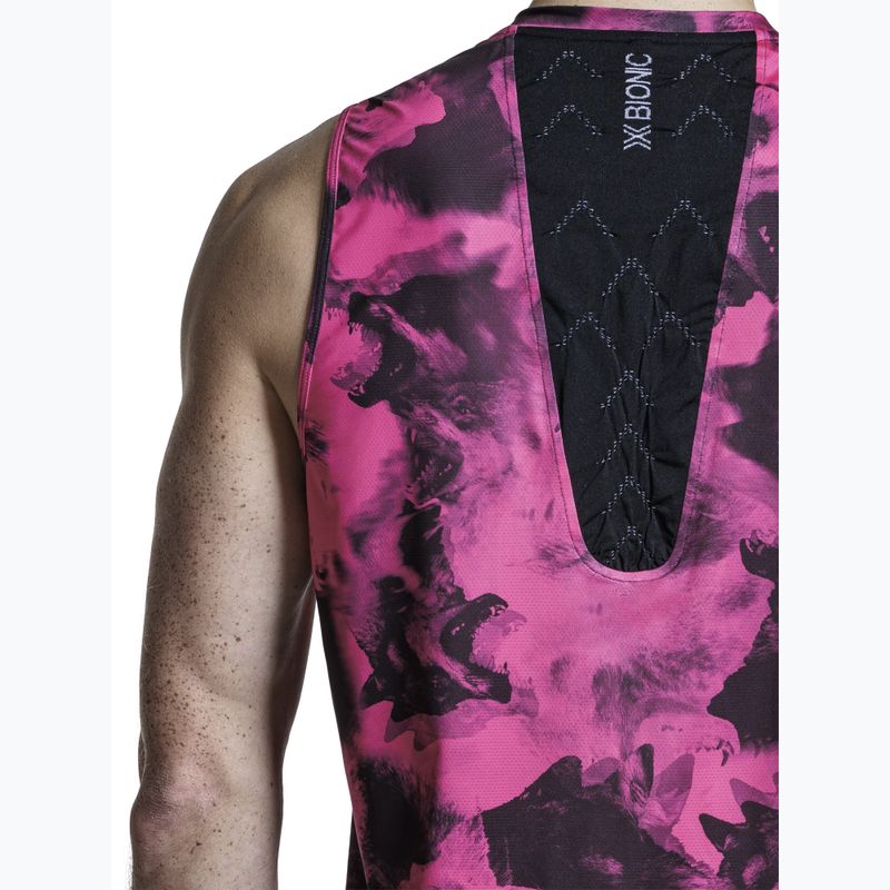 Laufshirt X-Bionic Corefusion Run Tank wolfpack/black/neo pink 9